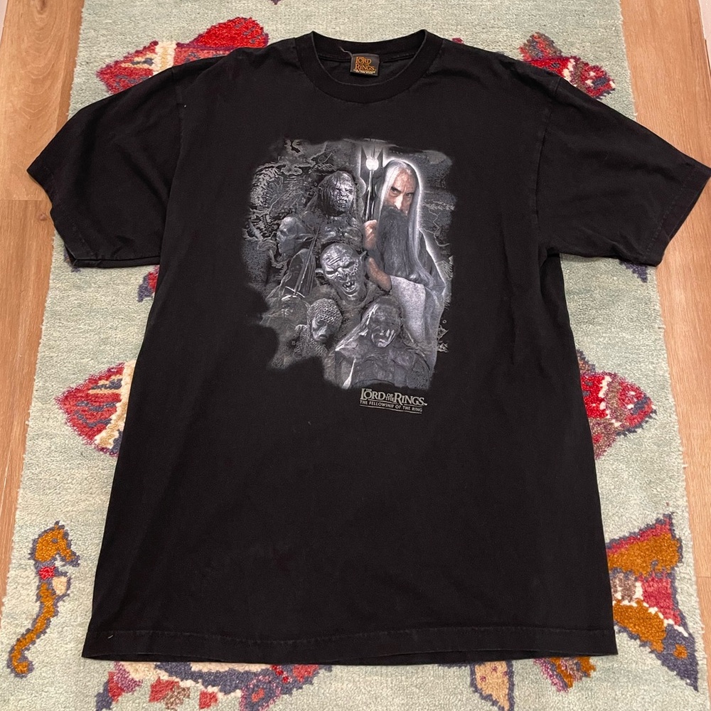 Vintage Lord of the Rings The Fellowship of the Ring 2001 Promo Graphic Shirt XL